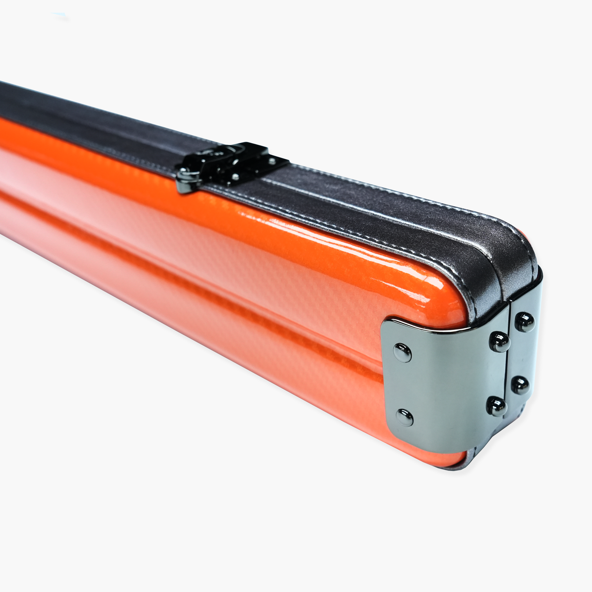 FFGM The Rocket Ronnie O'Sullivan 1 Piece 2 Slot Ultra Luxury Orange Snooker and Pool Cue Case - Holds 2 x One Piece Cues Cue + Case