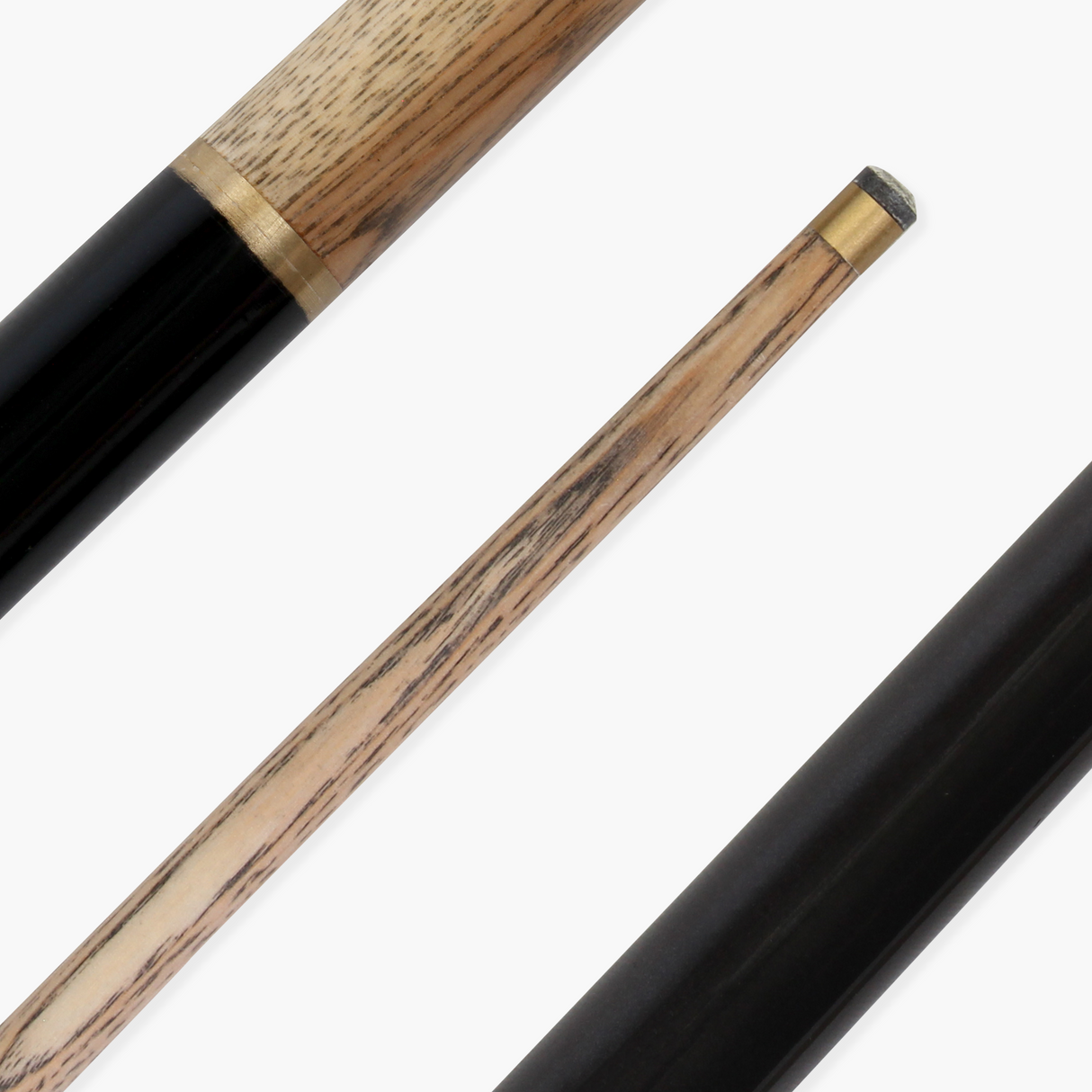Jonny 8 Ball 36 Inch BLACK JET JUNIOR 2 Pc Ash Pool Snooker Cue - 10mm Tip