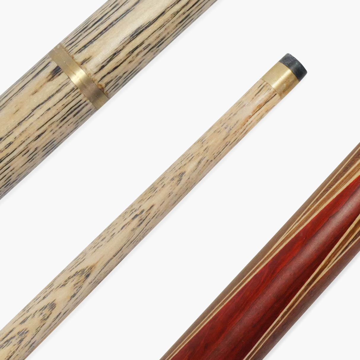 PRO147 FALCON 2 Piece Centre Joint Traditional Matching Ash Snooker Pool Cue with Machine Spliced Butt and 9.5mm Tip