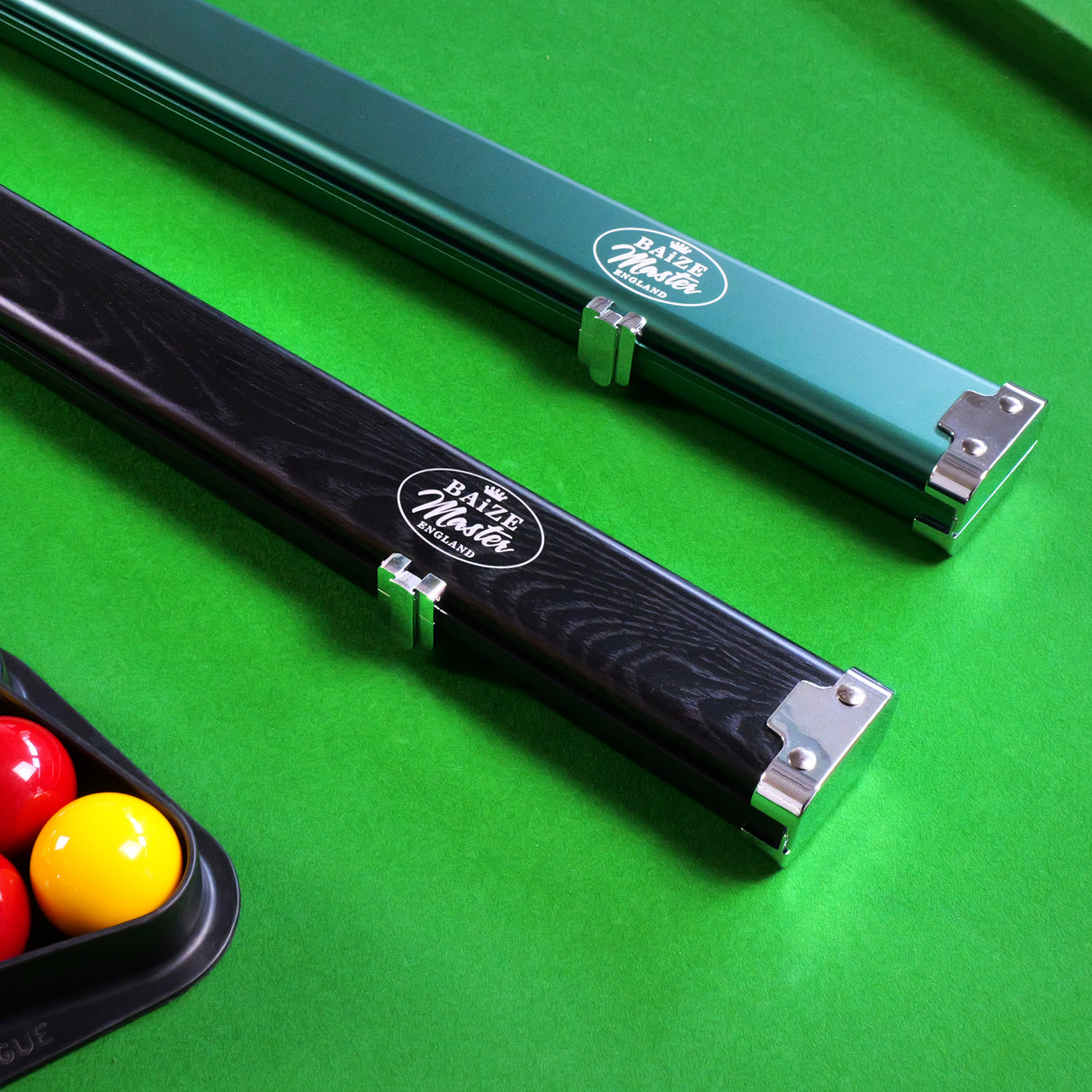 Baize Master Prestige 1 Piece Luxury Metal Cue Case - Holds 2 x 1 Piece Cues