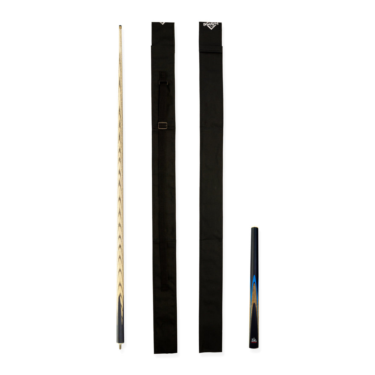 Spartan Fury VANQUISH 3/4 Joint Snooker Pool Cue and Soft Case Set 9.5mm Tip