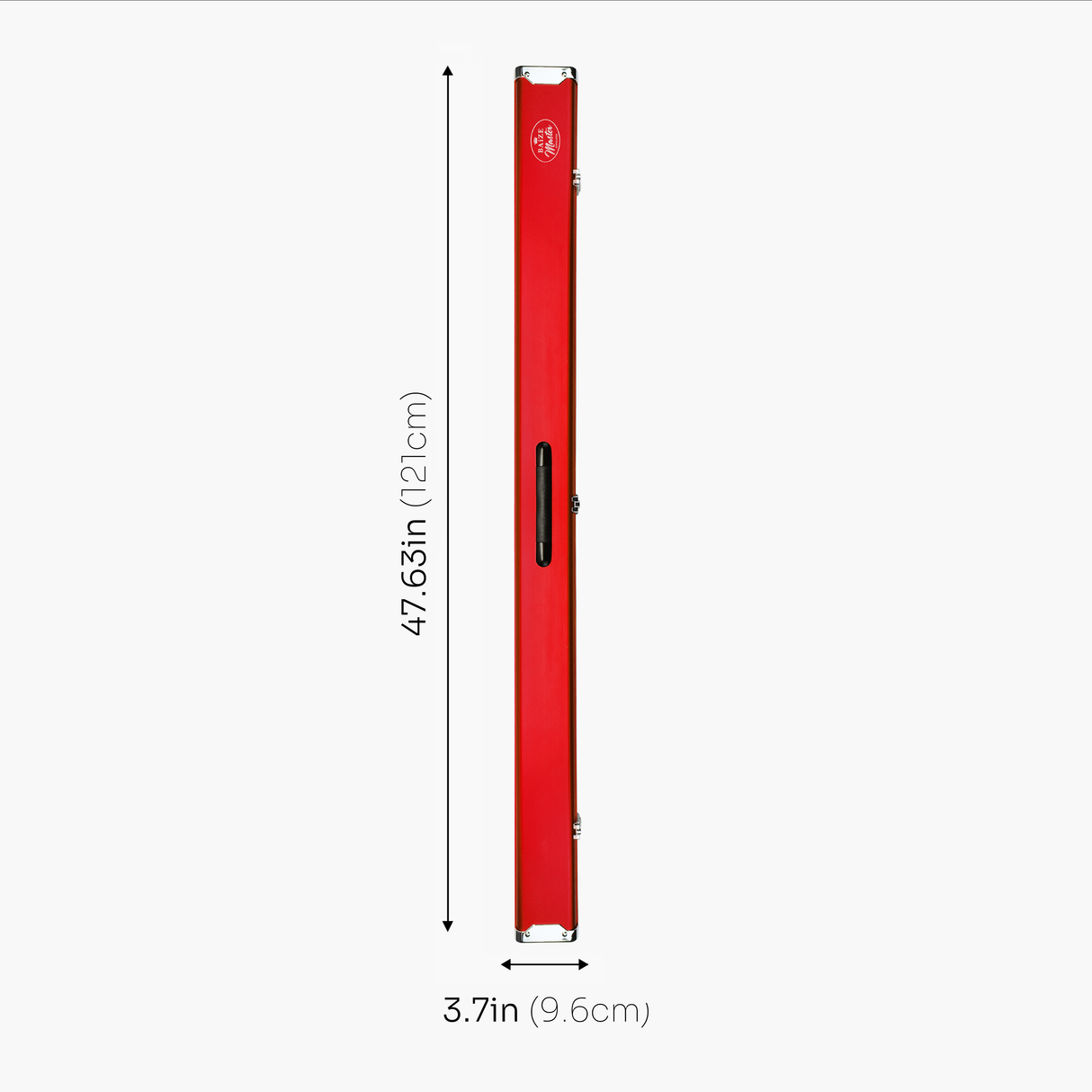 Baize Master SATIN LINE Pro Aluminium 3/4 Luxury Snooker Pool Cue Case – Holds Two ¾ Joint Cues Baize Master