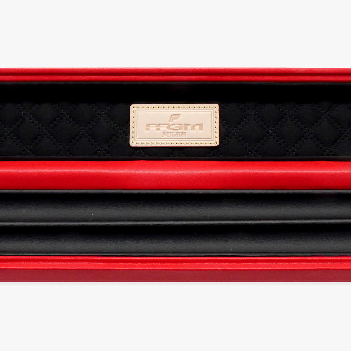 FFGM The Rocket Ronnie O'Sullivan 1 Piece 2 Slot Ultra Luxury Black and Red Snooker and Pool Cue Case - Holds 2 x One Piece Cues Cue + Case