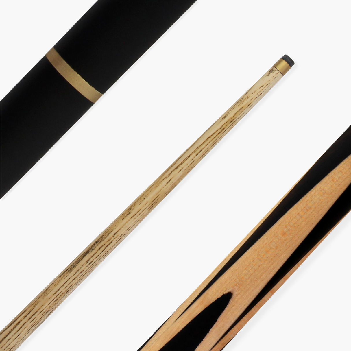 Jonny 8 Ball 57 Inch Traditional ¾ Jointed Ash Snooker Pool Cue 9mm tip + Mini Butt Jonny 8 Ball