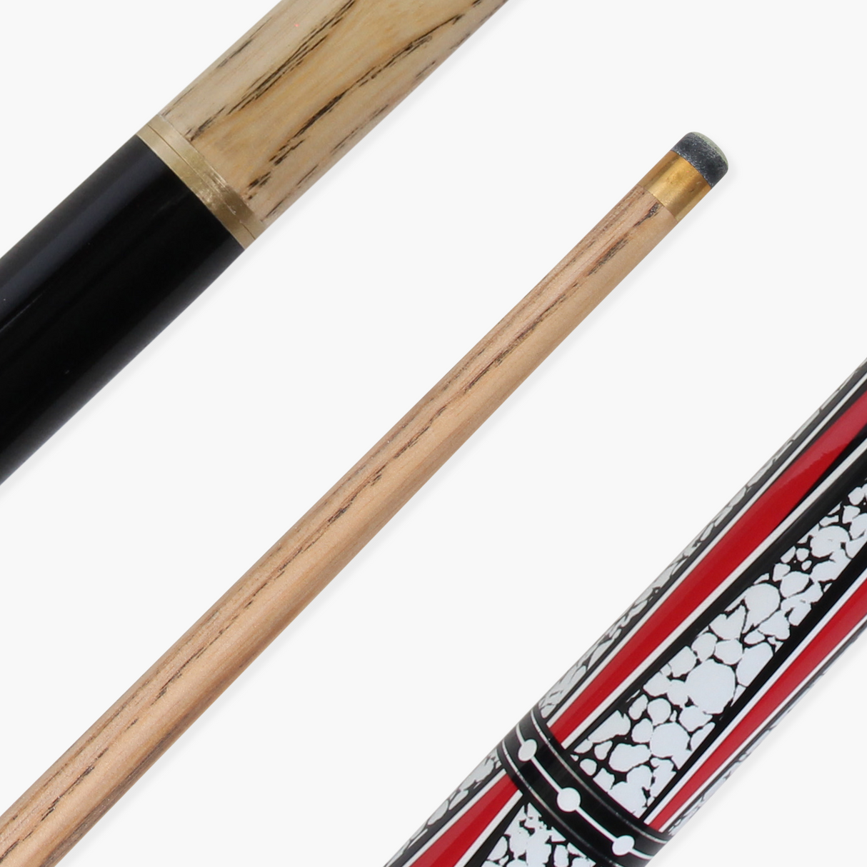 Jonny 8 Ball TRIDENT 57 Inch 2 Piece Centre Joint Ash Snooker Pool Cue with 9.5mm Tip