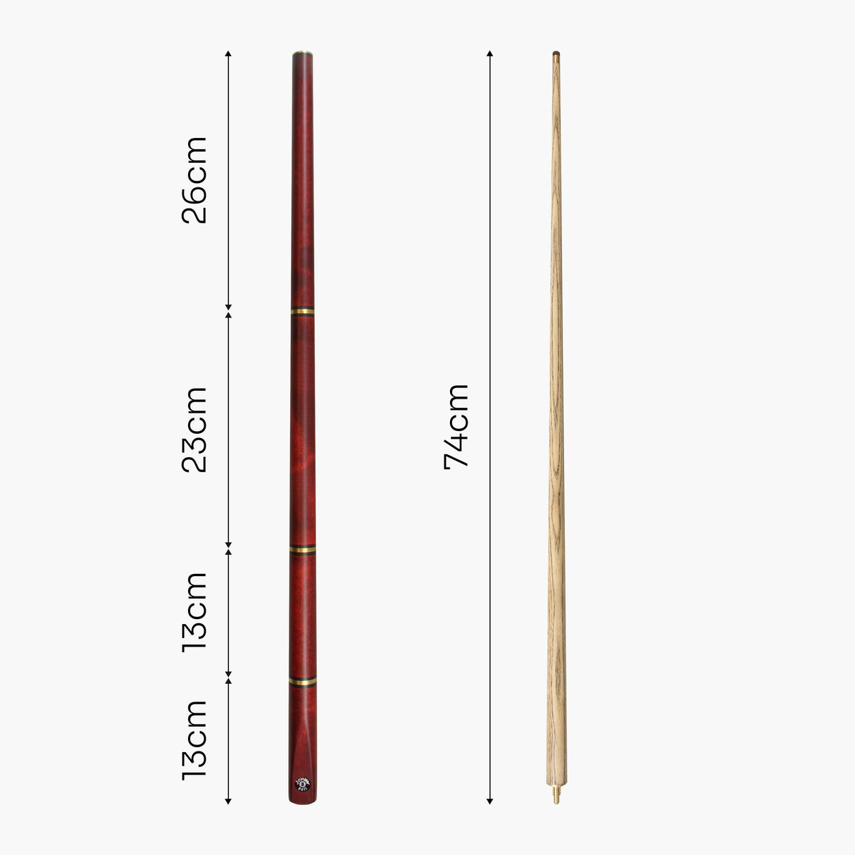 Jonny 8 Ball COMBI Length Adjustable 5 Piece Ash Snooker Pool Cue – 9mm Tip