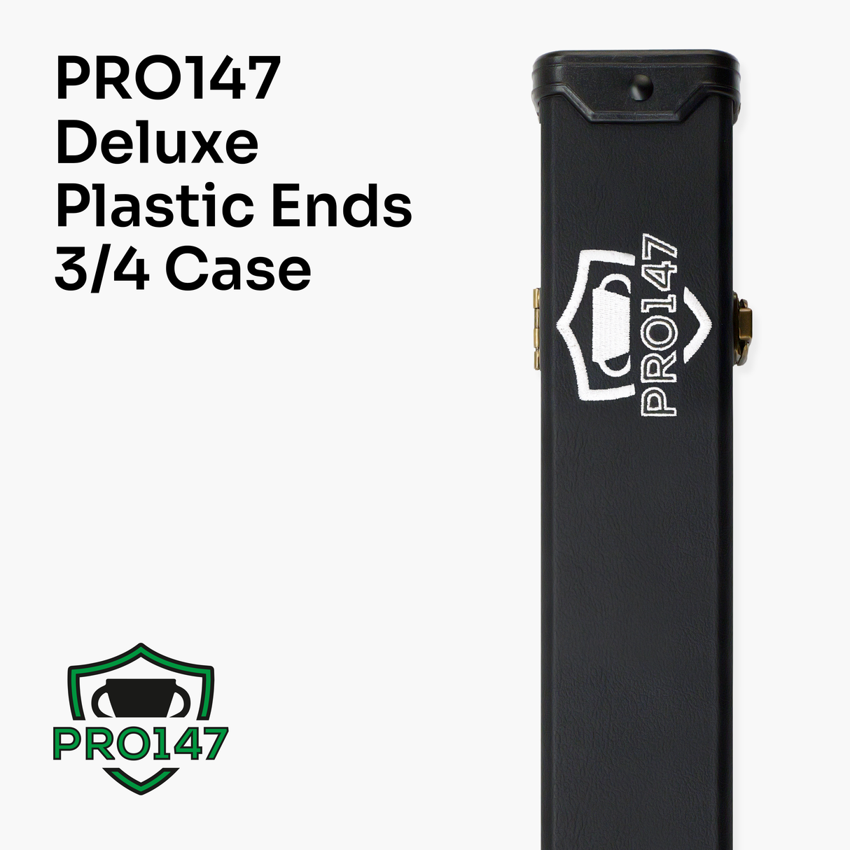 PRO147 Hazel Eclipse 3/4 Joint Snooker and Pool Standard Cue and Case Set with 9.5mm Green Layered Tip