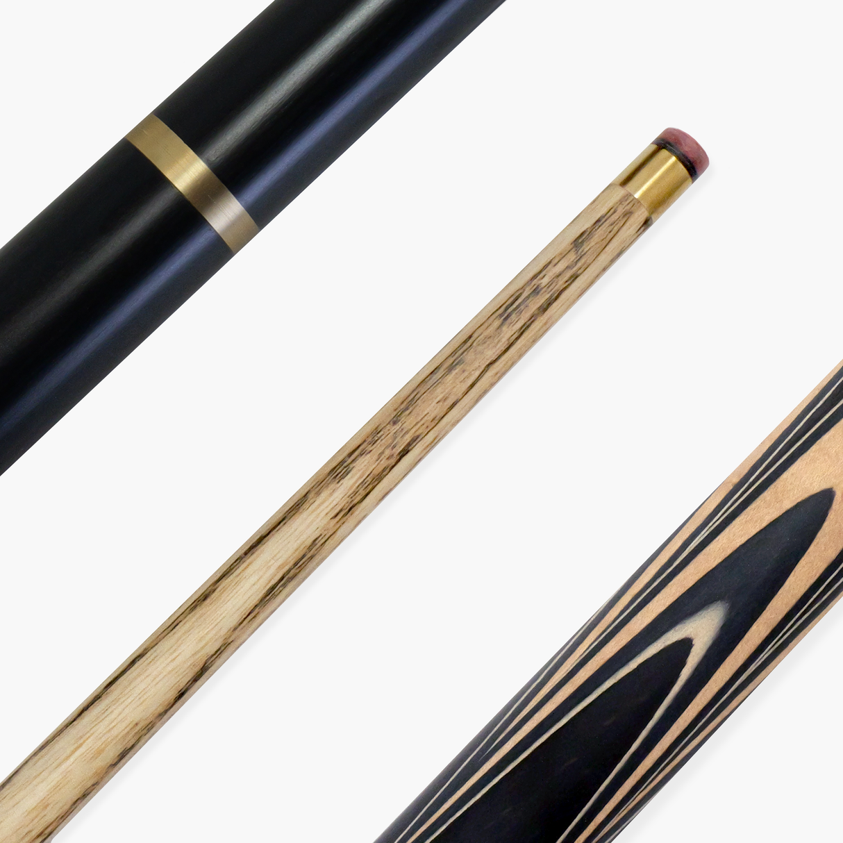 PRO147 Pearl Series Cream 57 Inch 3/4 Jointed Snooker Pool Cue 9.5mm Pro Leather Tip