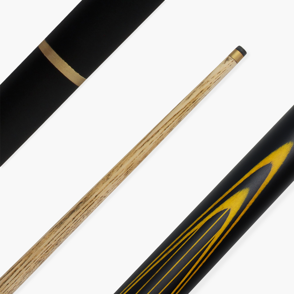 Jonny 8 Ball 57 Inch Traditional ¾ Jointed Ash Snooker Pool Cue 9mm tip + Mini Butt Jonny 8 Ball
