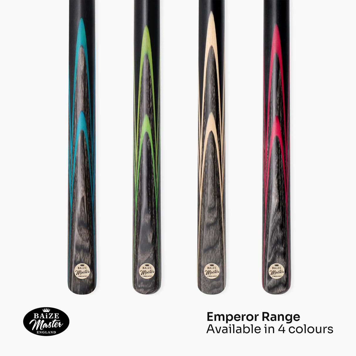 Baize Master EMPEROR 58 Inch ¾ Joint Snooker and Pool Cue with 9.5mm Baize Master Pro Impact Hybrid Tip Baize Master