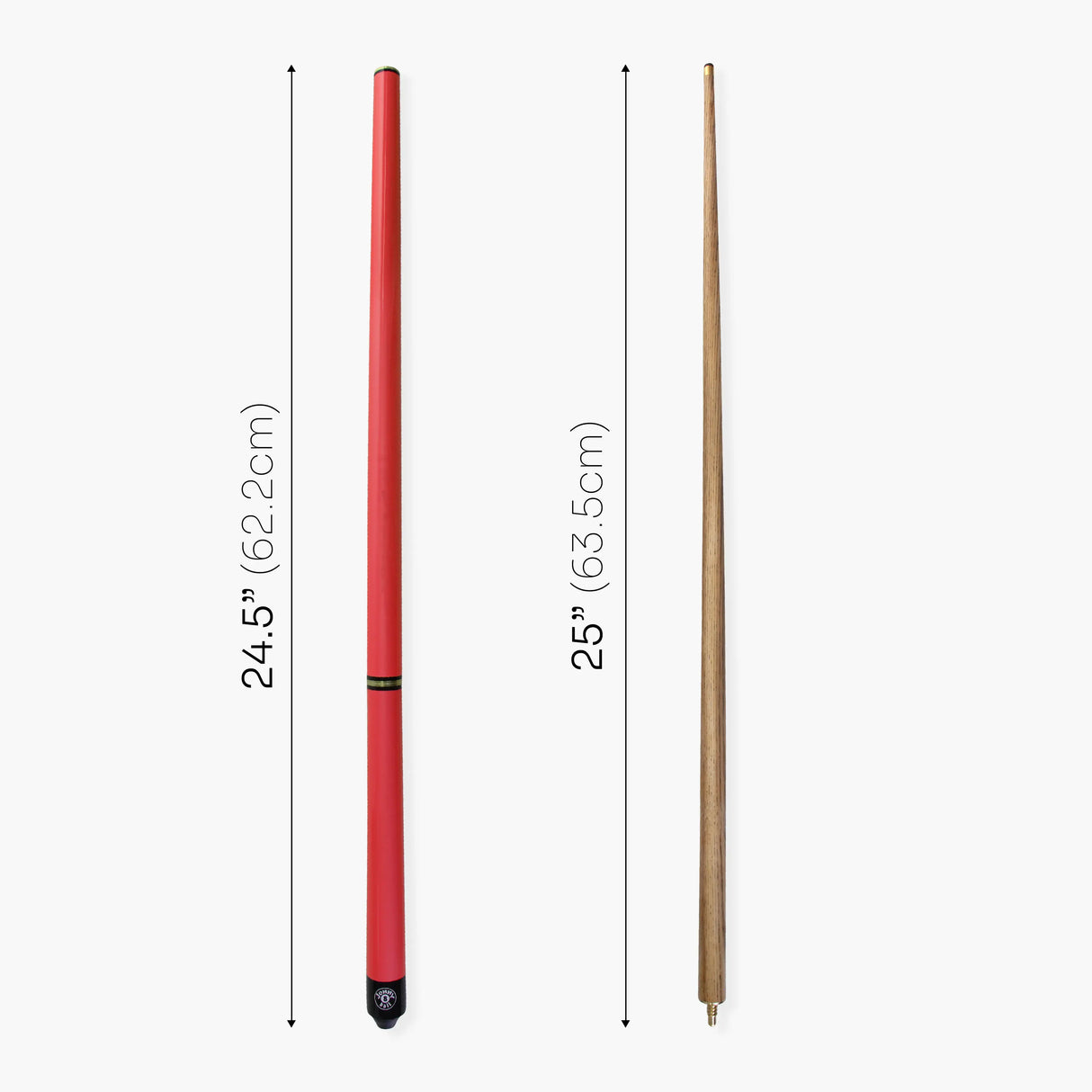 Jonny 8 Ball 48 Inch RED JUNIOR TRIAD 3 Section Pool Snooker Cue & SOFT CASE Jonny 8 Ball