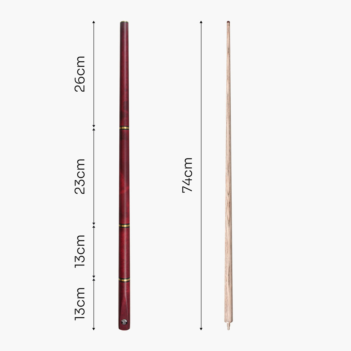 Jonny 8 Ball COMBI Length Adjustable 5 Piece Ash Snooker Pool Cue – 9mm Tip Jonny 8 Ball