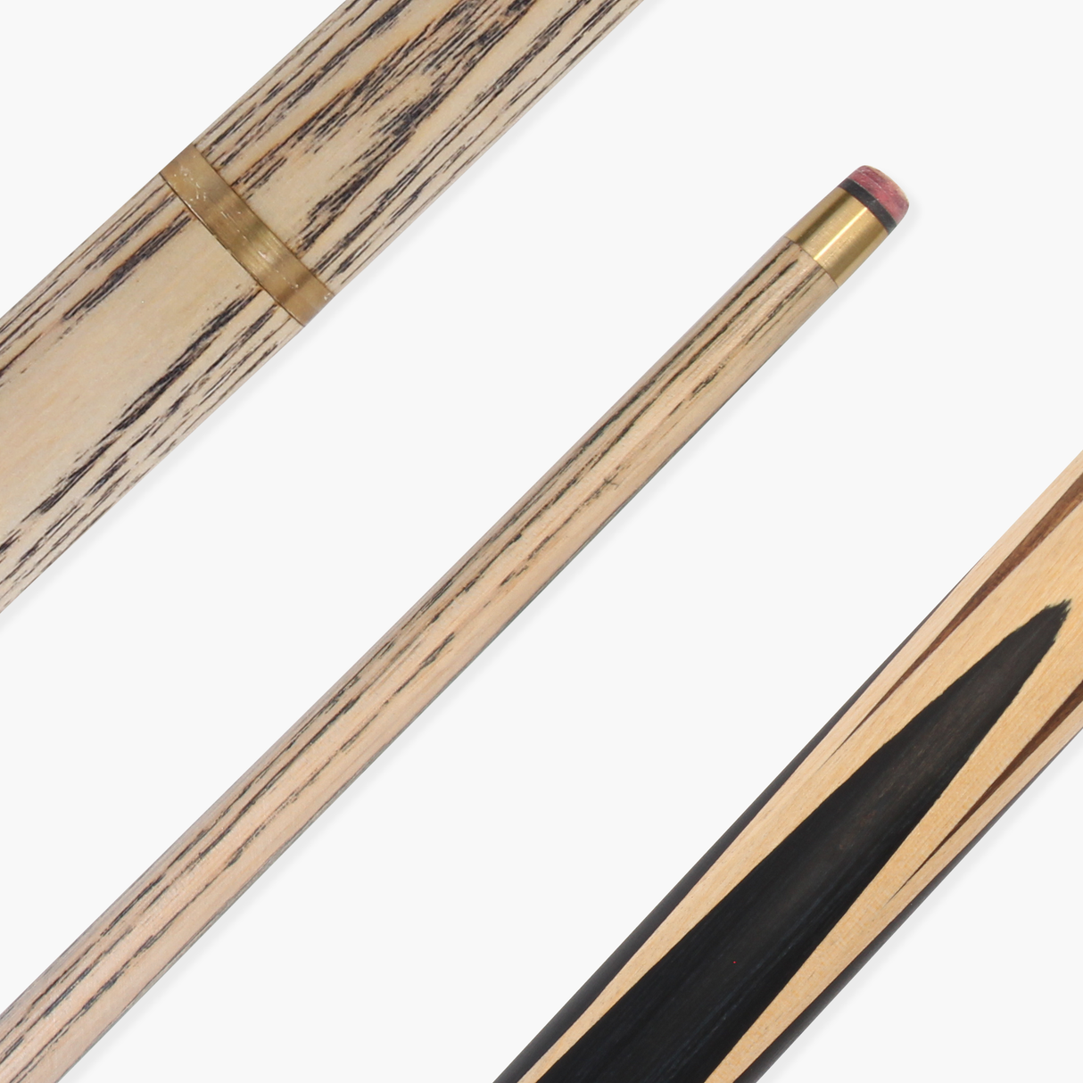 Baize Master Paragon 57 Inch 2 Piece Centre Joint Snooker Pool Cue 9.3mm Pro Leather Tip