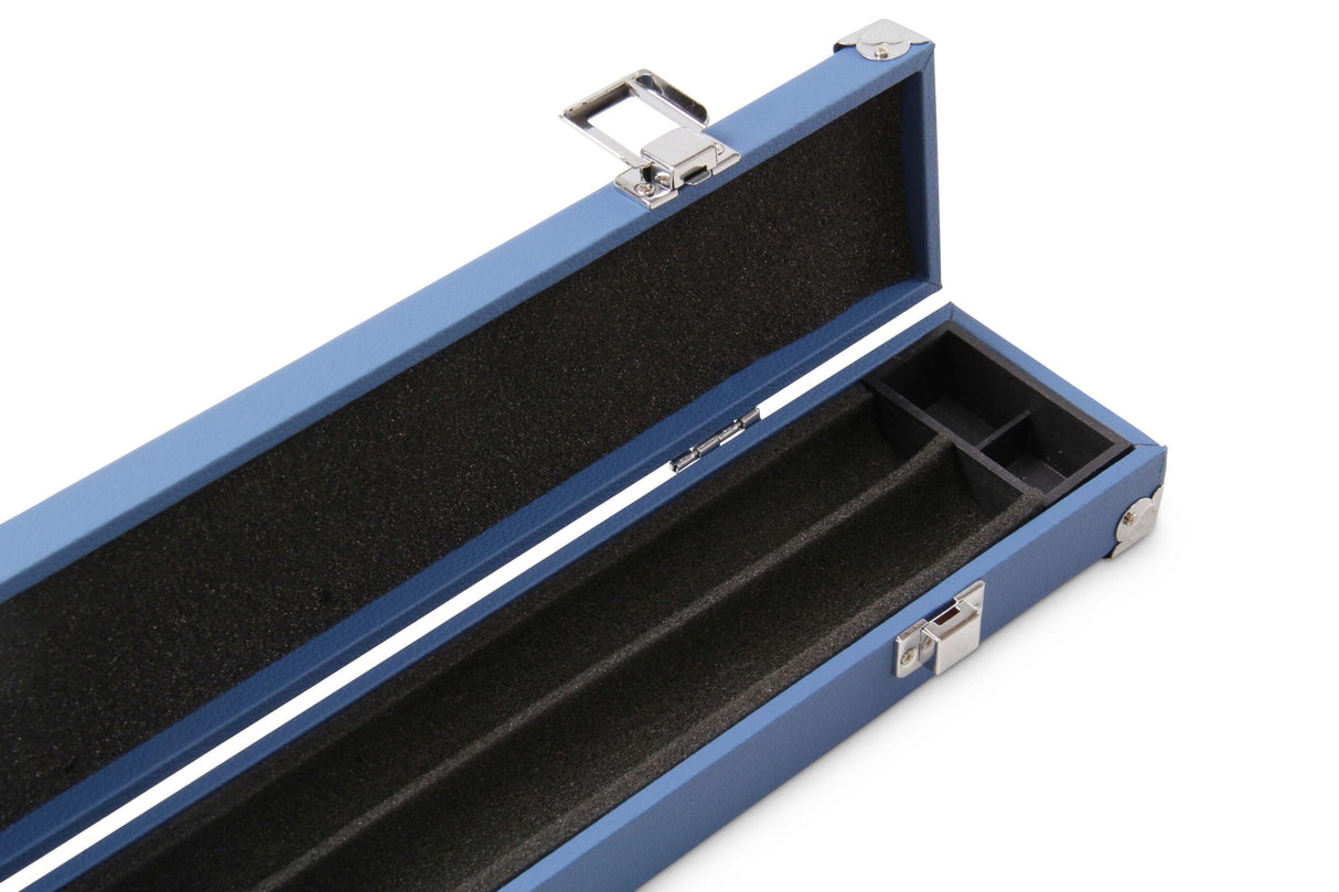 2 Piece Snooker Pool Cue Case with Reinforced Corners and Chalk Compartment