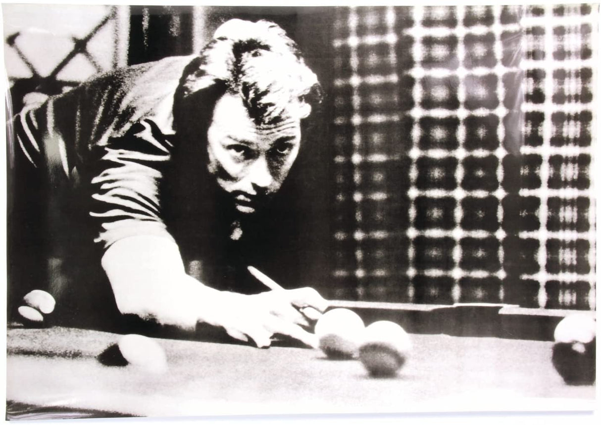 CLINT EASTWOOD Playing Pool – Back and White POSTER PRINT