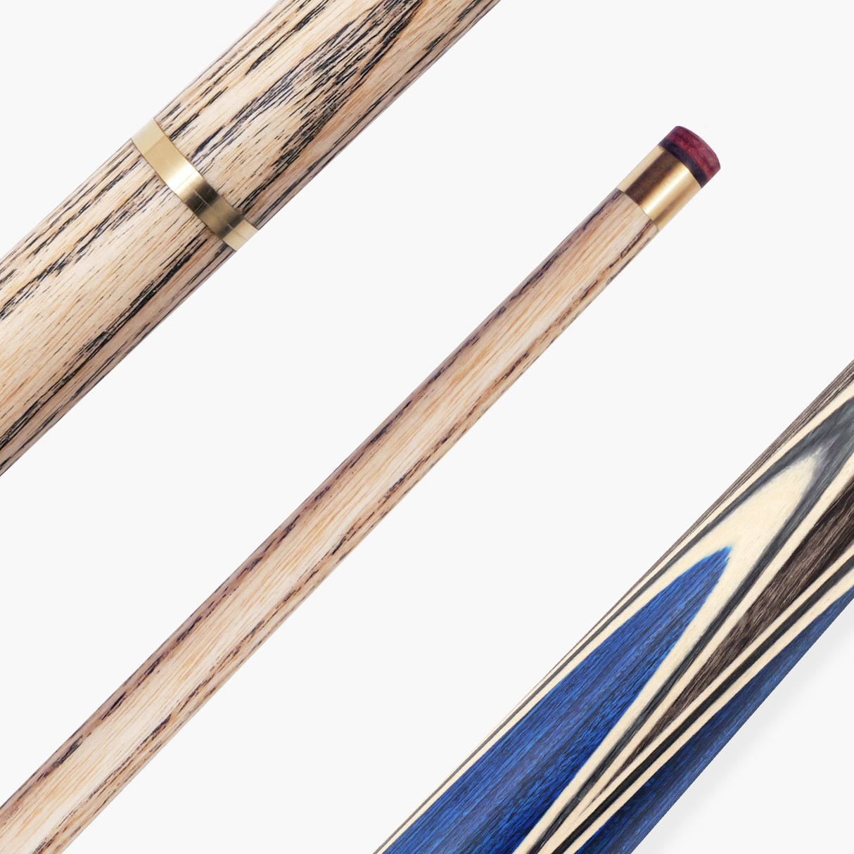 PRO147 TRIUMPH 2 Piece Premium Ash Snooker and Pool Cue with 9.5mm Professional Layered Tip
