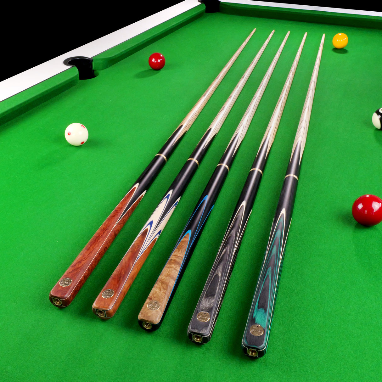 Baize Master Blue Marksman ¾ Joint English Pool Cue and Case Set with 8.5mm Baize Master Blue Pressed Tip