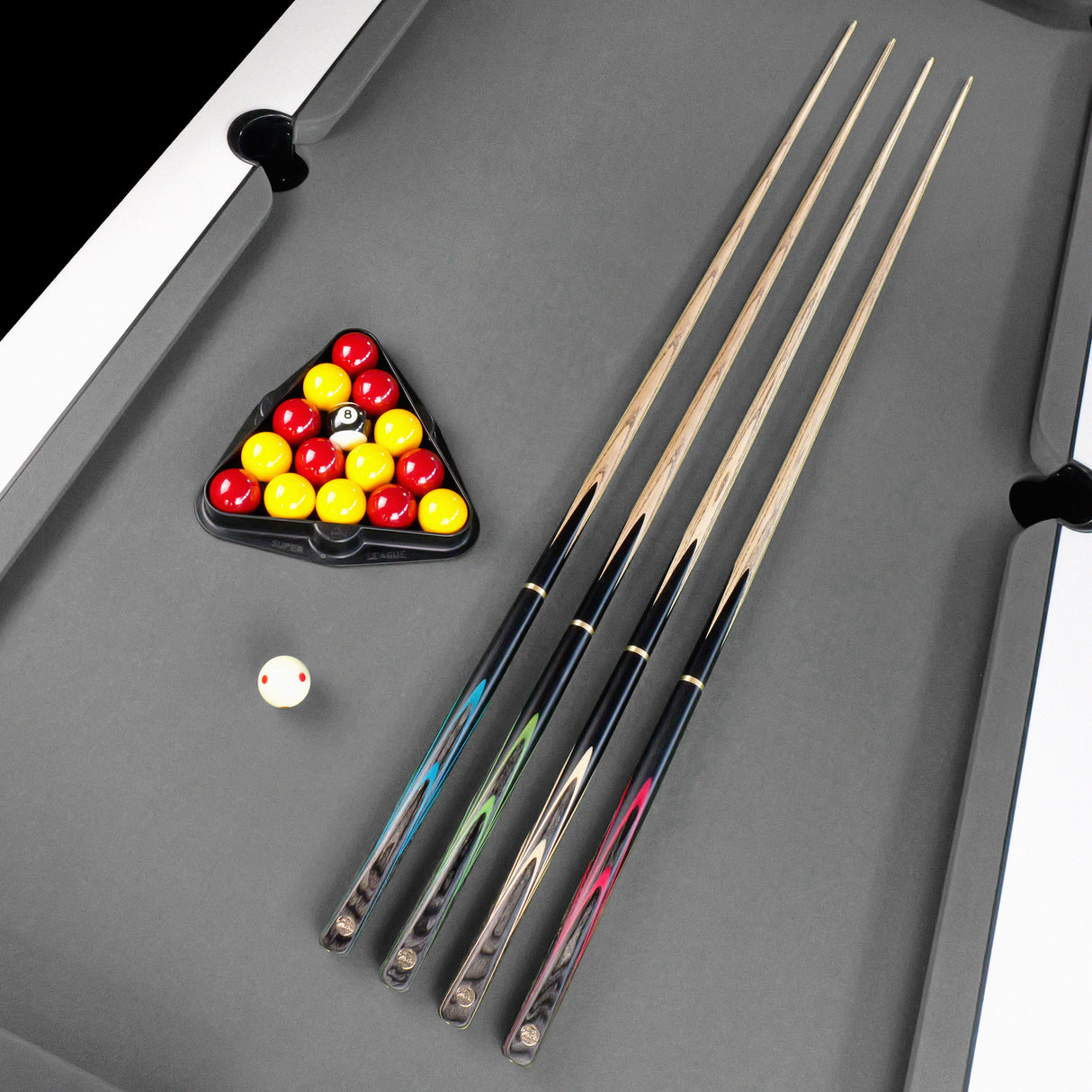 Baize Master EMPEROR 58 Inch ¾ Joint Snooker and Pool Cue with 9.5mm Baize Master Pro Impact Hybrid Tip