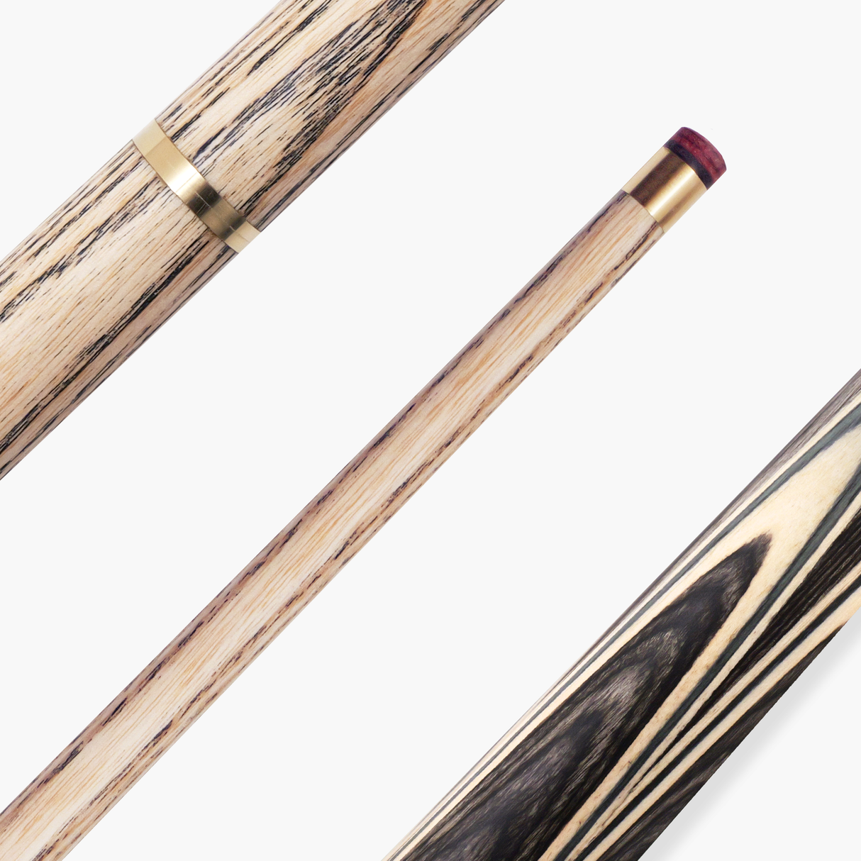 PRO147 TRIUMPH 2 Piece Premium Ash Snooker and Pool Cue with 9.5mm Professional Layered Tip