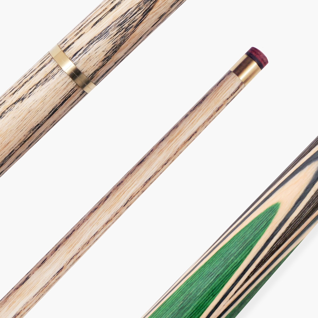 PRO147 TRIUMPH 2 Piece Premium Ash Snooker and Pool Cue with 9.5mm Professional Layered Tip