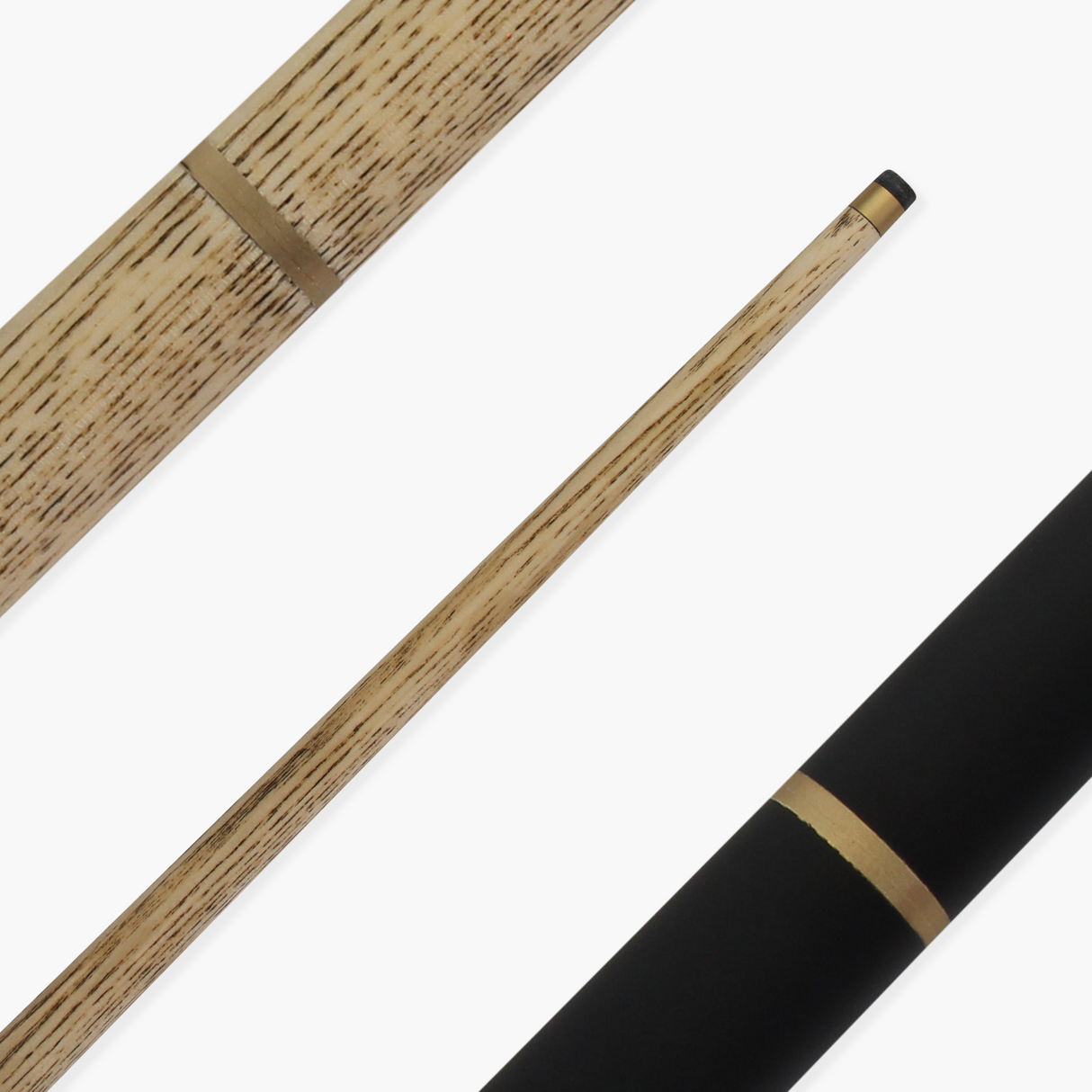 Jonny 8 Ball 57 Inch 3 Piece Length Adjustable Snooker Pool Cue 9mm Tip - Shorten to 44"