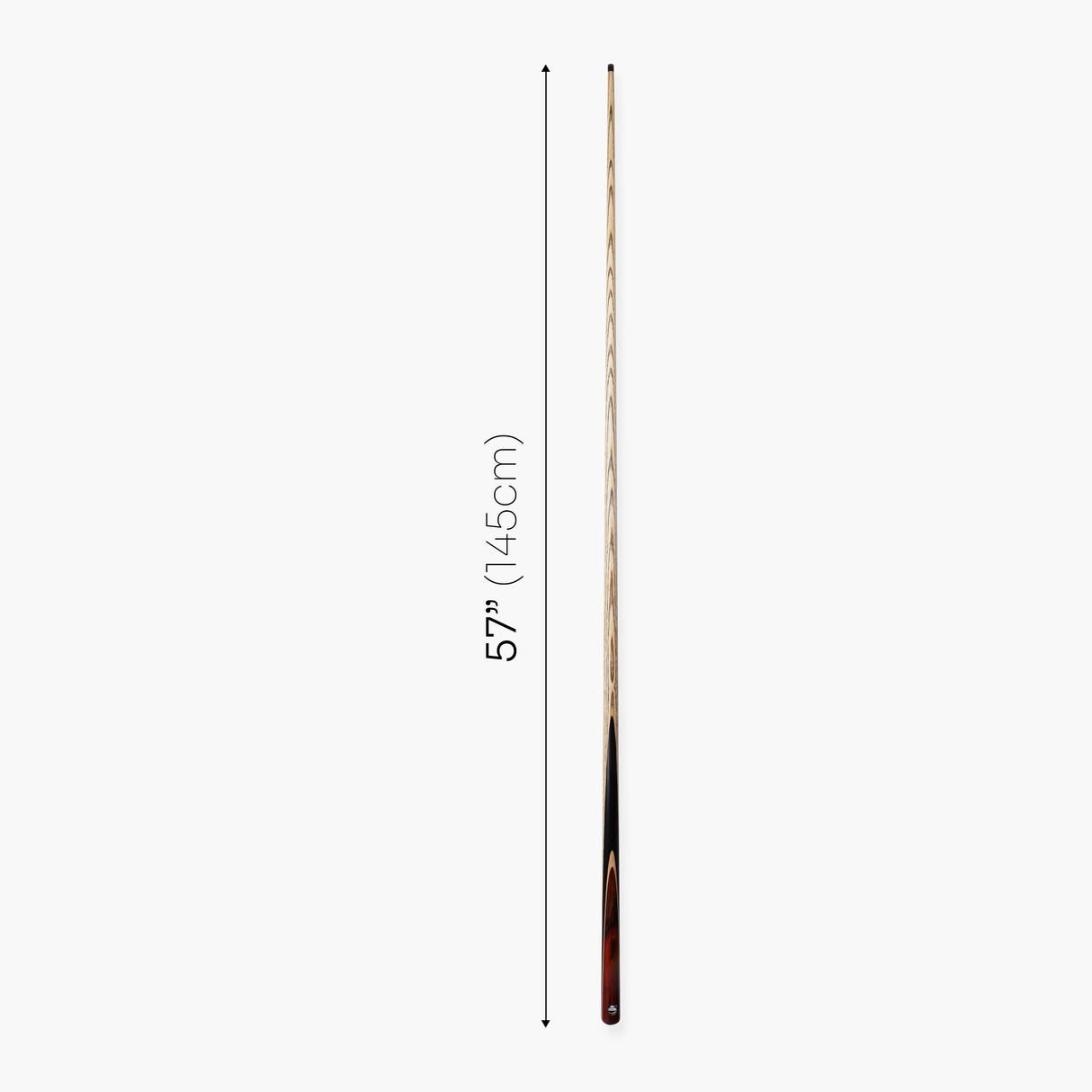 Baize Master Power Breaker Rosewood 57 Inch 1 Piece English Pool Break Cue with Ash Shaft and Ebony Butt - 10.2mm Phenolic Tip and Round Butt End – For Breaking Only