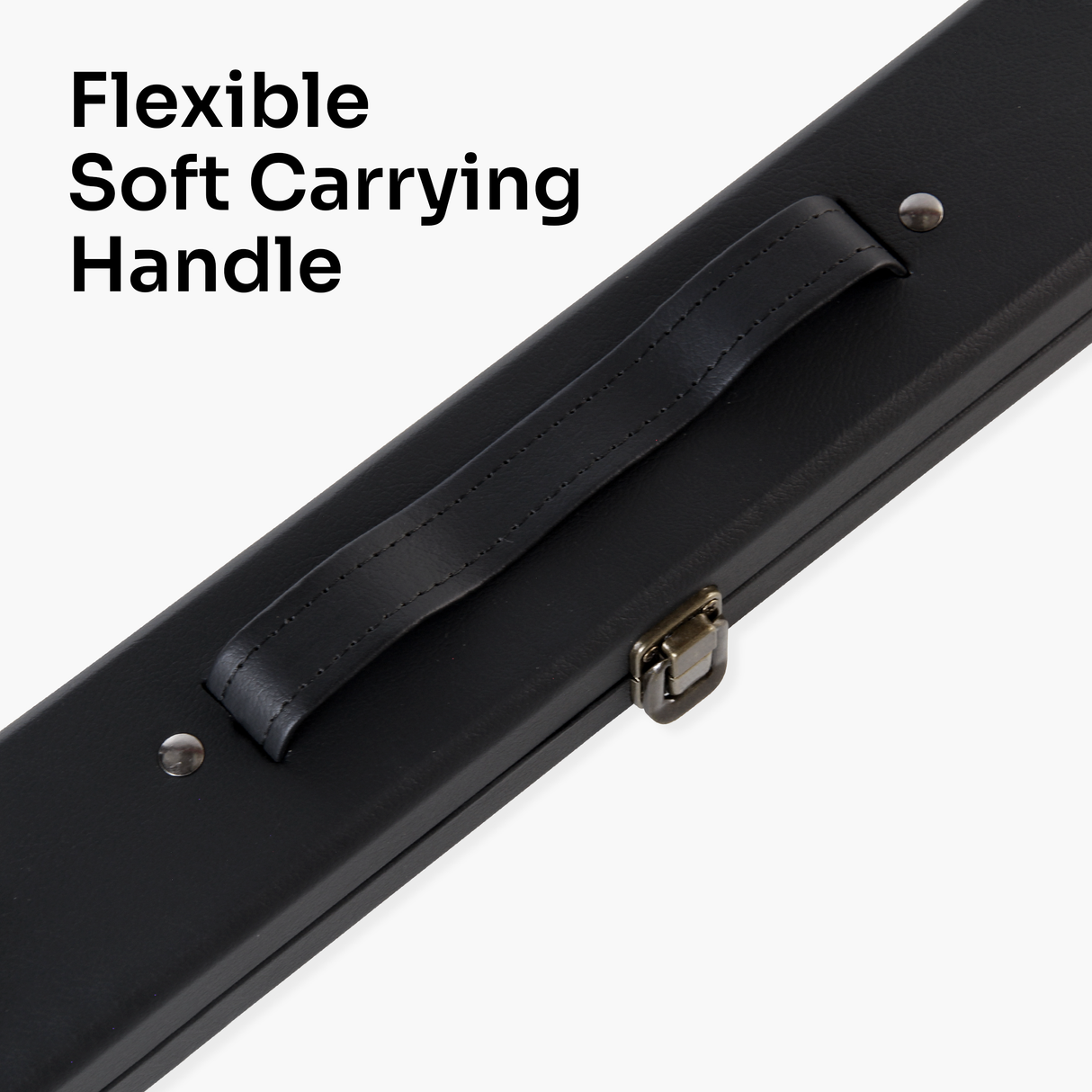 Baize Master Jimmy White Signature Blue Conquest 57 Inch 2 Piece Snooker Pool Cue and Case Set with 2 Piece Black White Interior Case - 9.5mm Tip