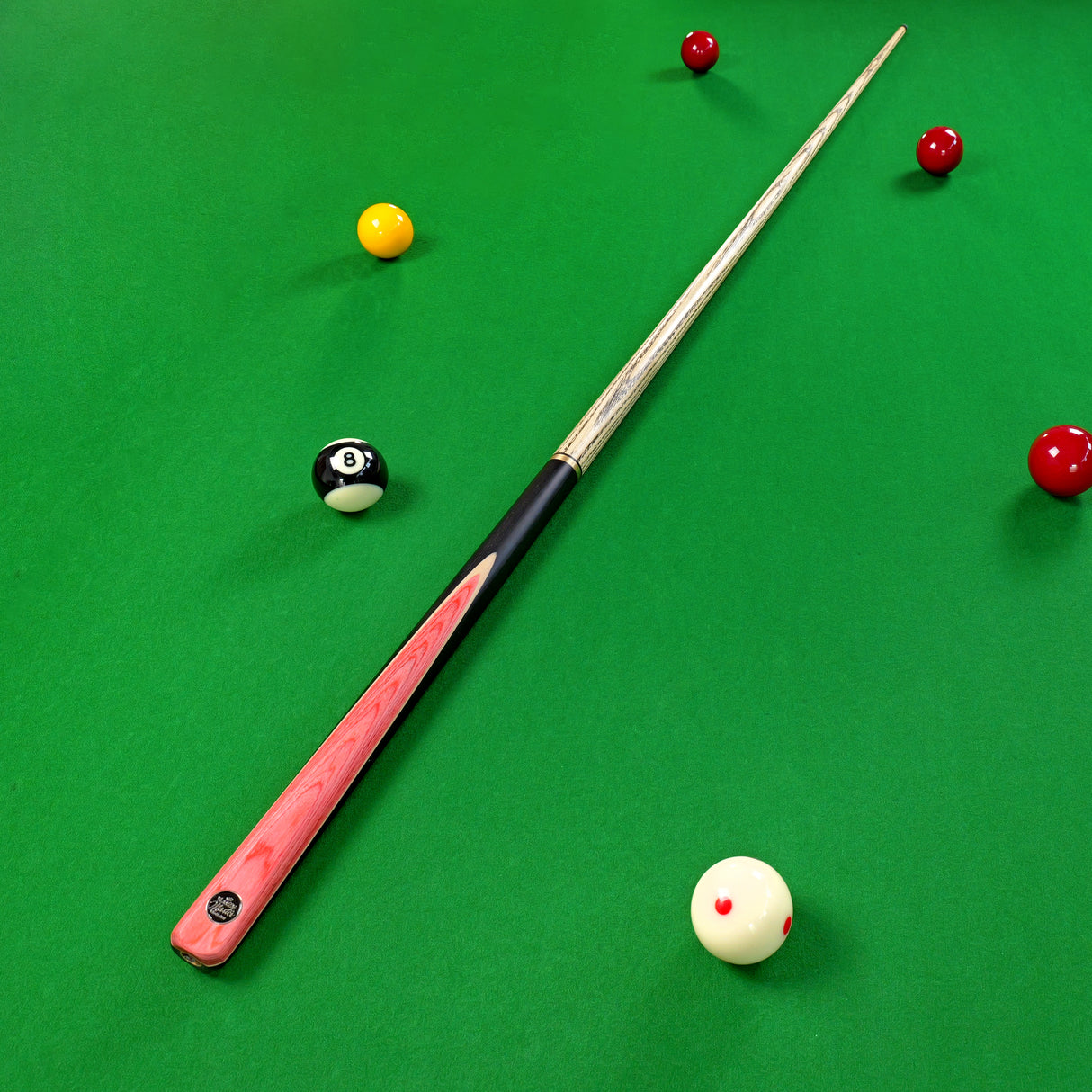 Baize Master Pink Crusher 57 Inch ¾ Joint English Pool Break Cue - 11mm Tip – For Breaking Only