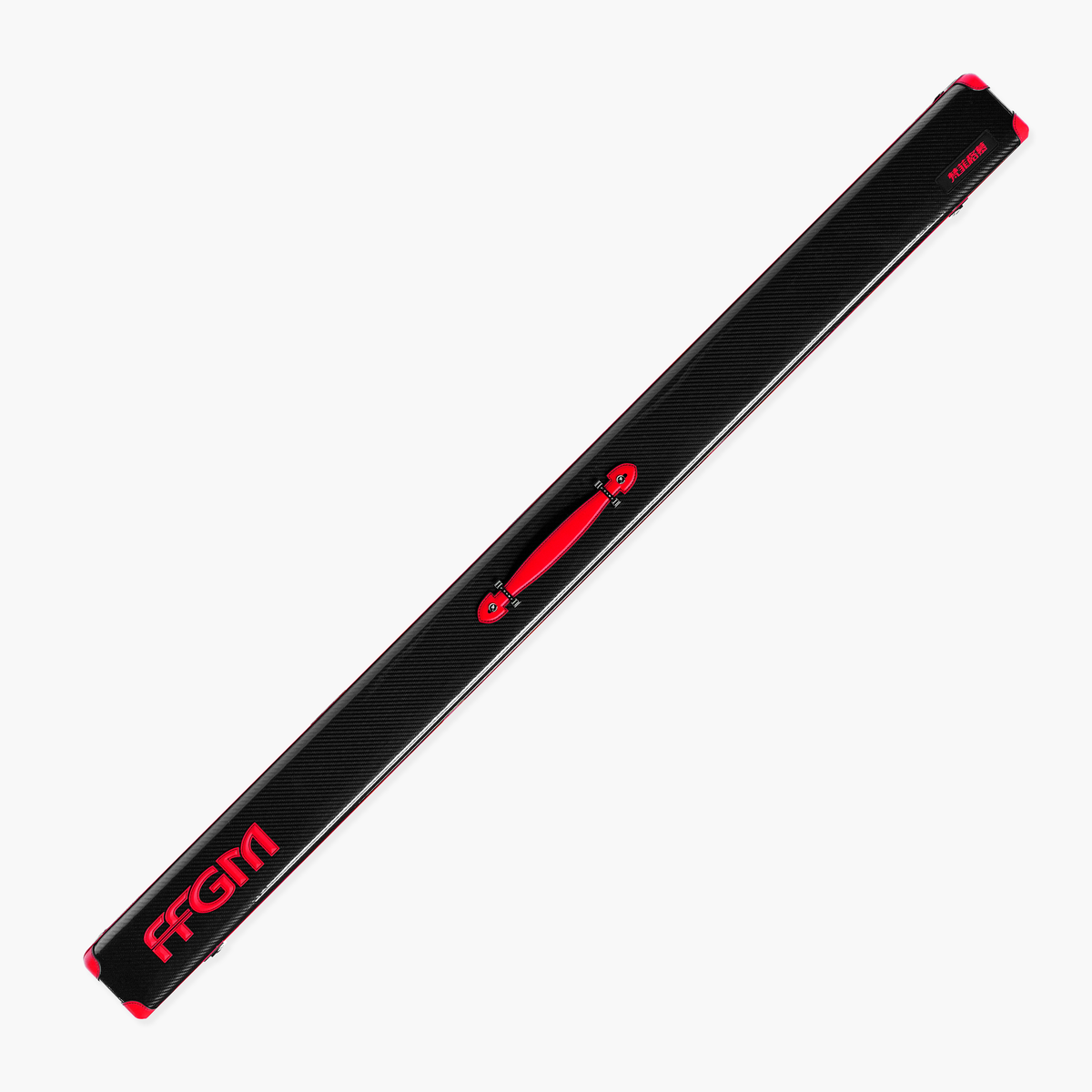 FFGM The Rocket Ronnie O'Sullivan 1 Piece 3 Slot Ultra Luxury Black and Red Snooker and Pool Cue Case - Holds 3 x One Piece Cues