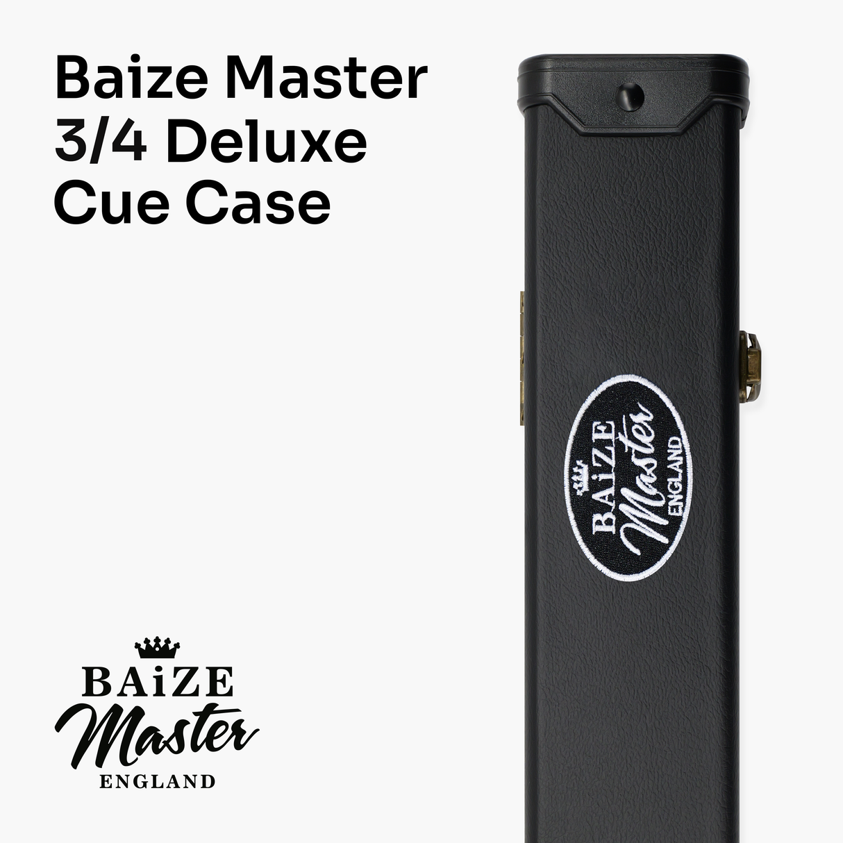 Baize Master Green Marksman ¾ Joint English Pool Cue and Case Set with 8.5mm Baize Master Blue Pressed Tip