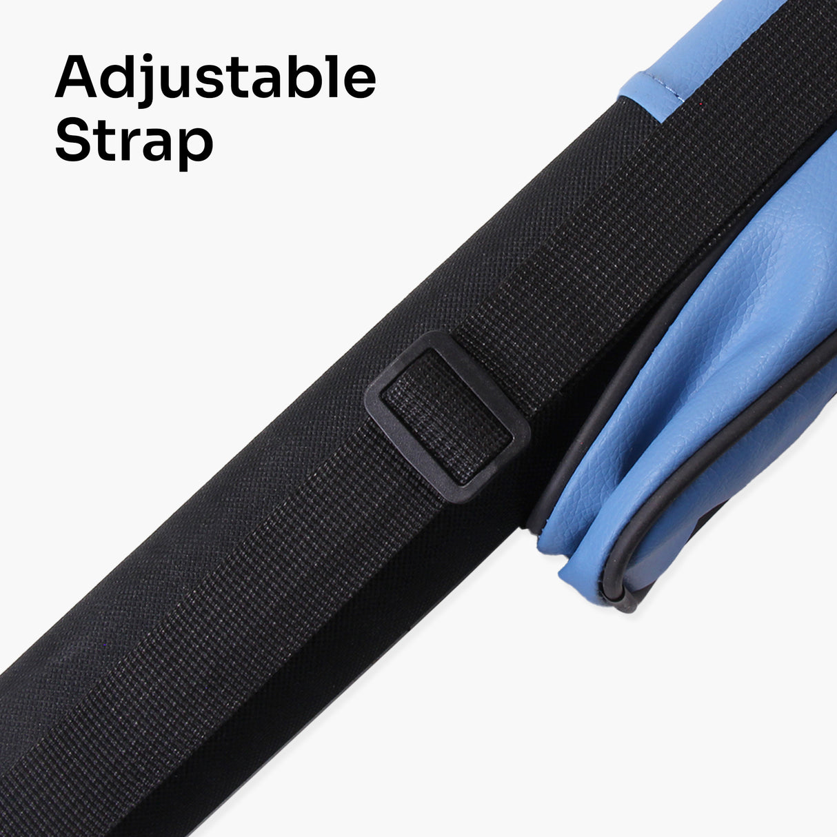 Baize Master Jimmy White 57" 2 piece Blue Conquest Snooker Pool Cue - 9.5mm Tip with Tri Tube Case