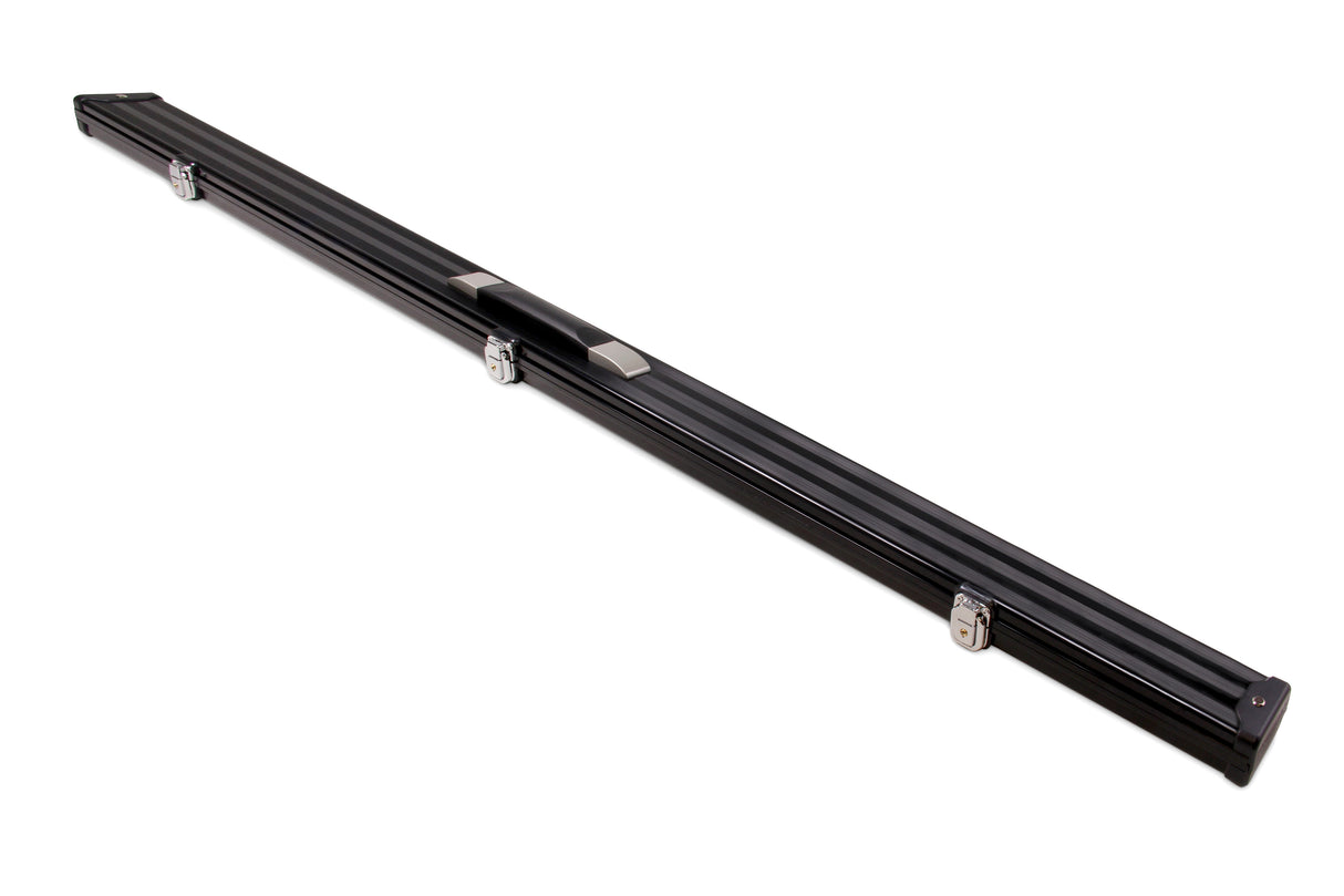 1 Piece Wide Aluminium LOCKABLE LUXURY Snooker Pool Cue Case - Holds 2 Cues