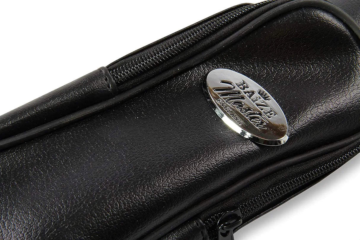 Black 5pc Centre Joint Pool Snooker Cue Tube Case – Holds 2 Butts 3 Shafts Cue & Case