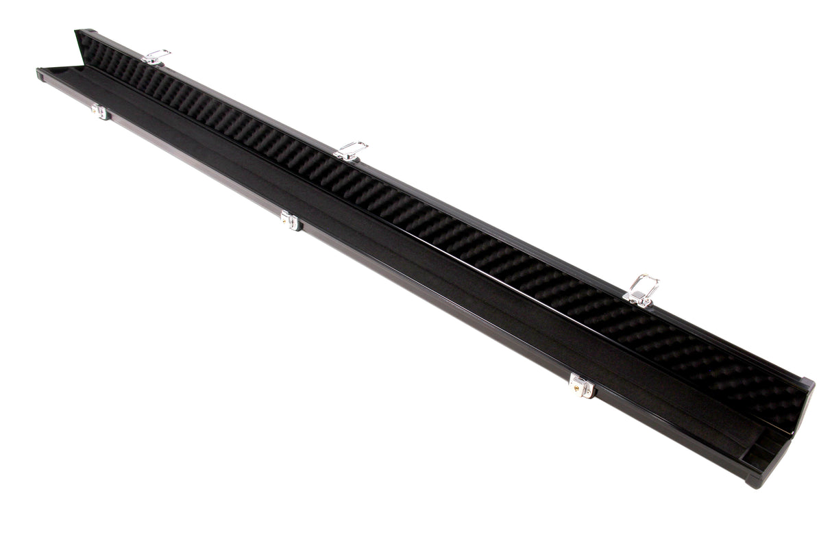 1 Piece Wide Aluminium LOCKABLE LUXURY Snooker Pool Cue Case - Holds 2 Cues