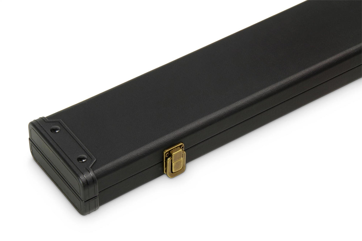 Baize Master 1pc WIDE PLAIN BLACK Pool Snooker Cue Case with Plastic Ends - Holds 3 Cues