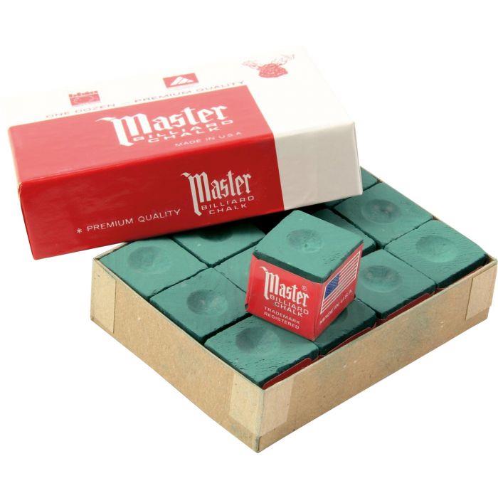 Tweeten MASTER BILLIARD Snooker Pool Cue Chalk - Dozen Box 12 Pieces