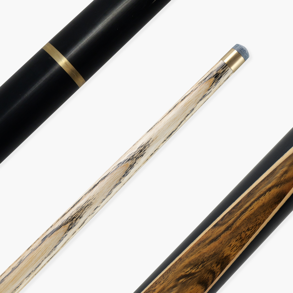 Baize Master Kingswood 57 Inch ¾ Joint Professional Ash Snooker Pool Cue with 9.5mm Pro-Impact Medium Tip