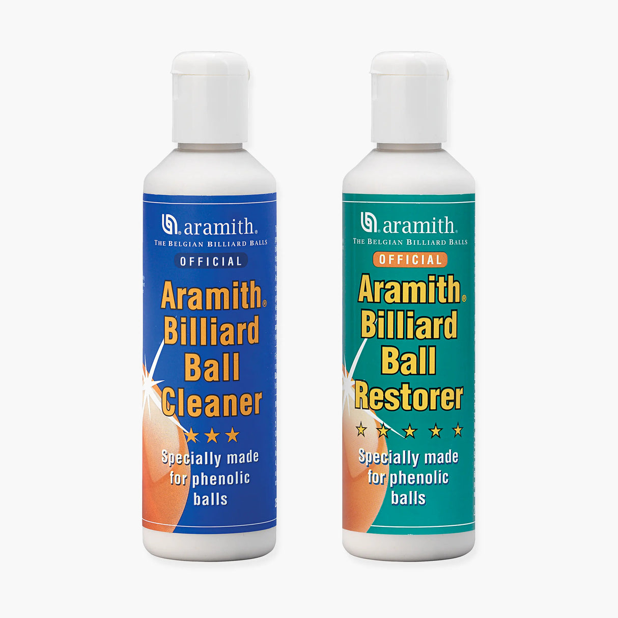Aramith Pool Snooker Ball Cleaner & Restore 250ml Bottles Aramith