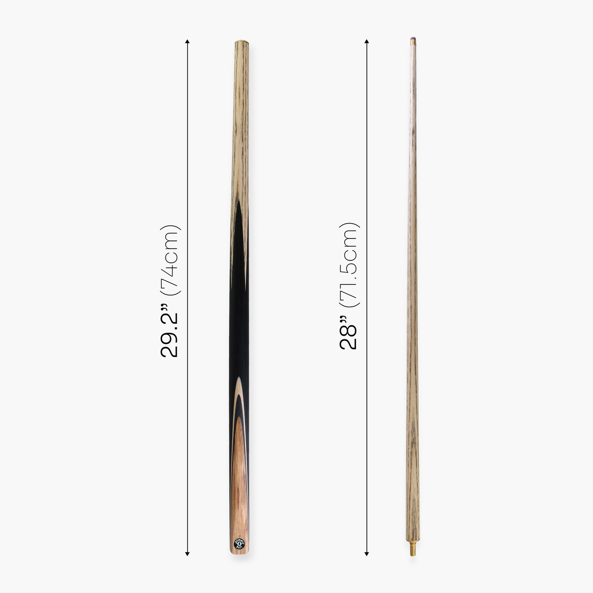 Jonny 8 Ball Challenger 57 Inch 2 Piece Centre Joint English Pool Cue with 8mm Pro Leather Tip