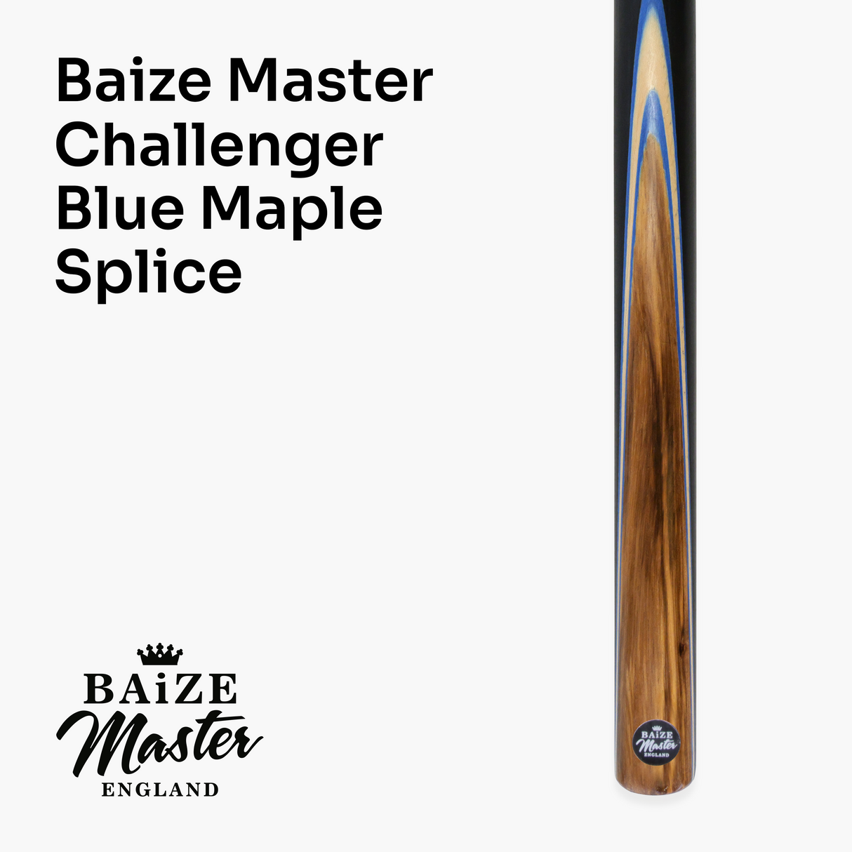 Baize Master Challenger 57 Inch 2 Piece Centre Joint Snooker Pool Cue 9.3mm Pro Leather Tip