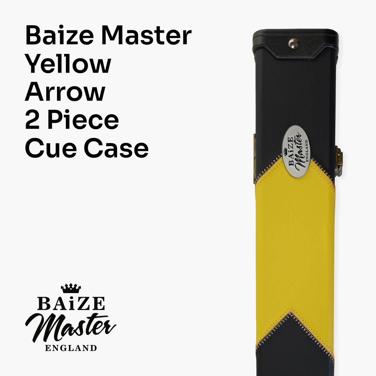 Baize Master Deluxe ARROW 2 Piece Snooker Pool Cue Case with Matching Colour Interior Baize Master