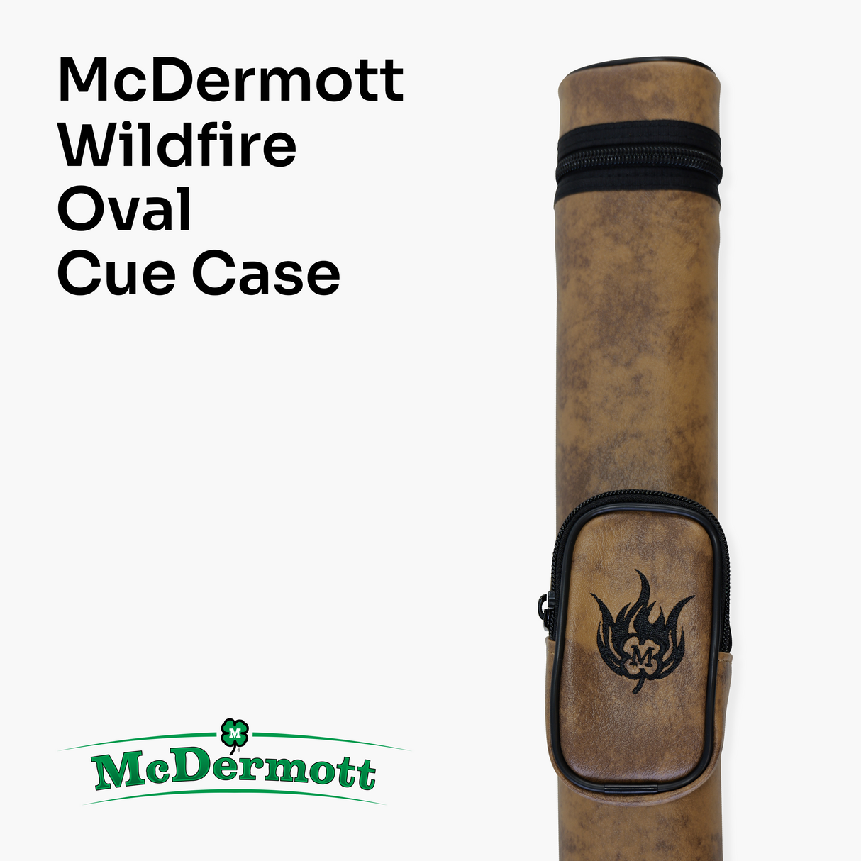 McDermott Wildfire 1x1 Cue Case with Strap & Pocket | Cue + Case