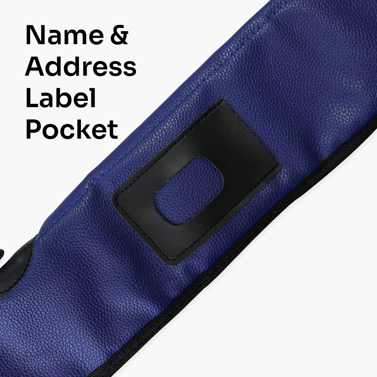 Navy Vinyl 2pc Soft Cue Case – Padded & Durable | Cue + Case