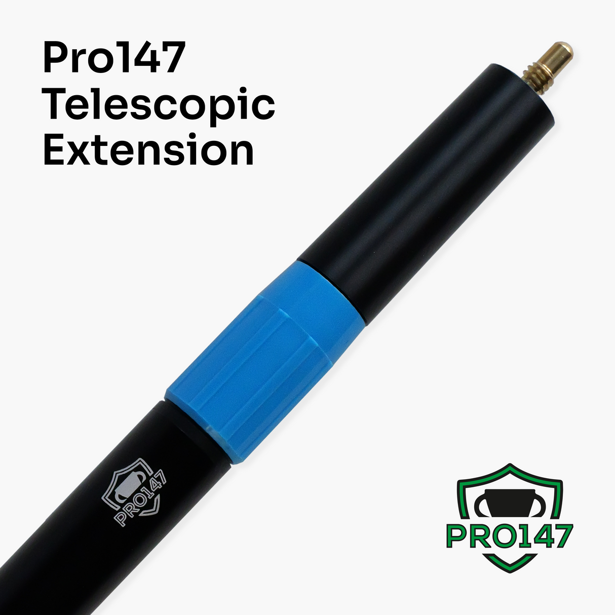 Pro147 18in Telescopic Cue Extension Screw-In Metal | Cue + Case