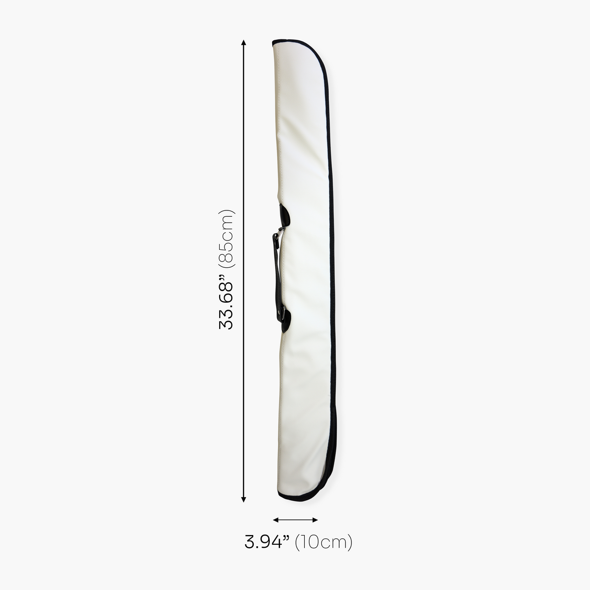 Quality Thick Padded WHITE Vinyl 2pc Soft Cue Case