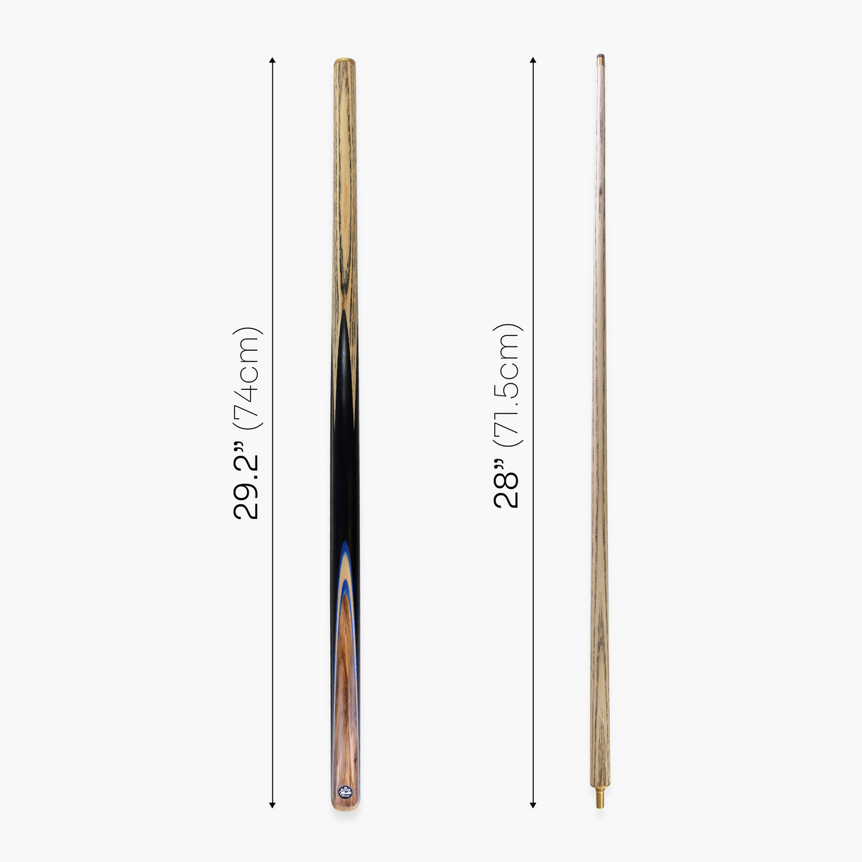 Baize Master Challenger 57 Inch 2 Piece Centre Joint Snooker Pool Cue 9.3mm Pro Leather Tip