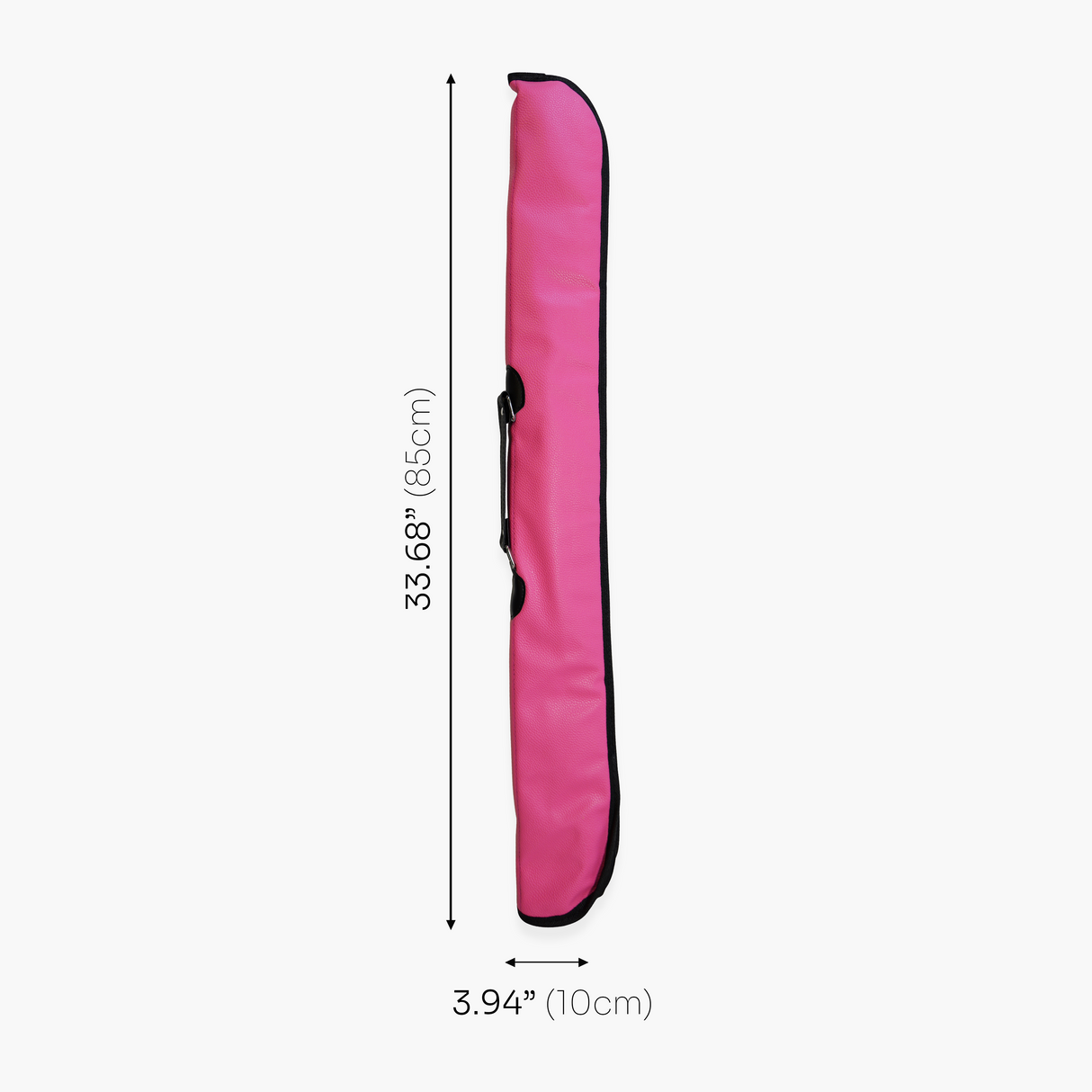 Quality Thick Padded HOT PINK Vinyl 2pc Soft Snooker Pool Cue Case