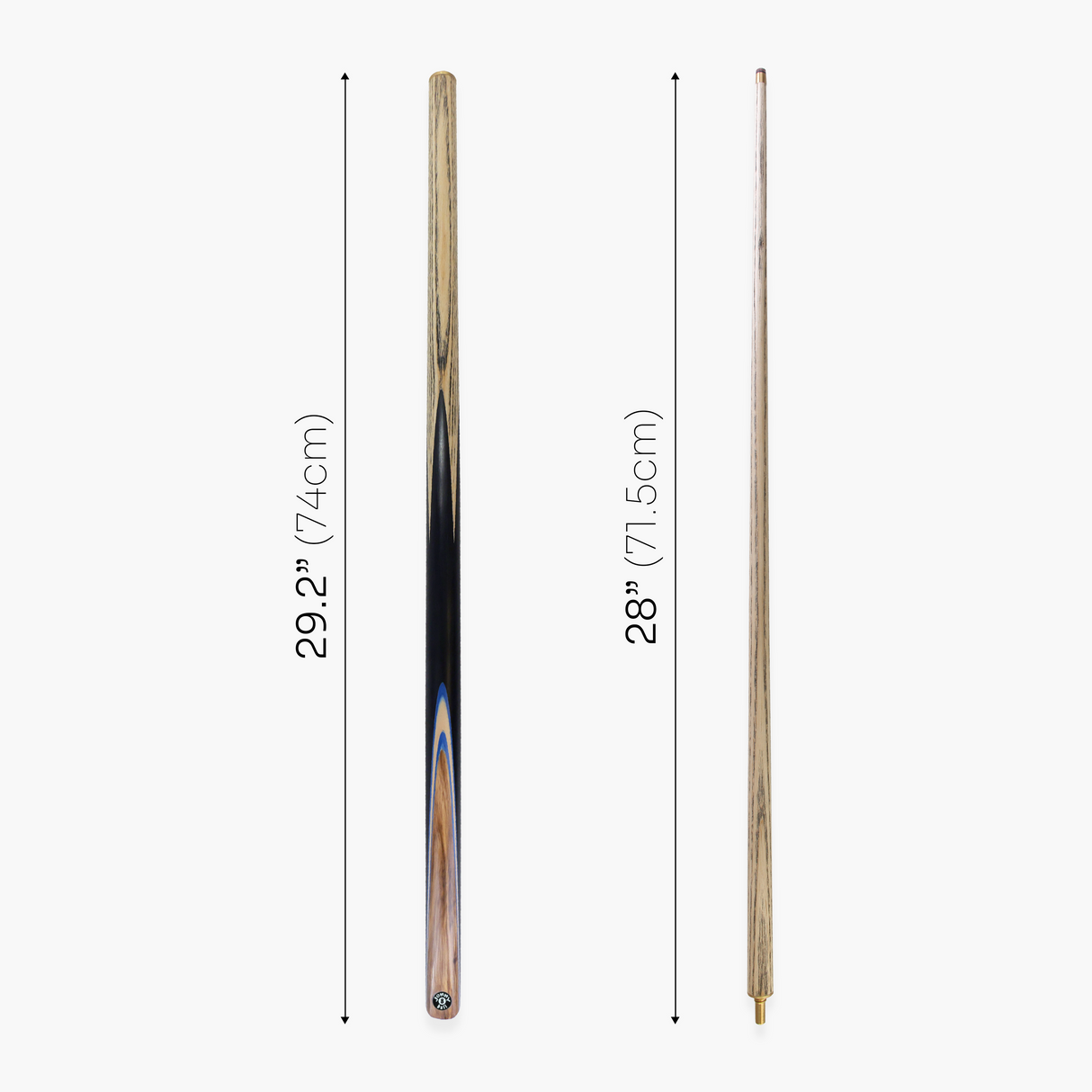 Jonny 8 Ball Challenger 57 Inch 2 Piece Centre Joint English Pool Cue with 8mm Pro Leather Tip