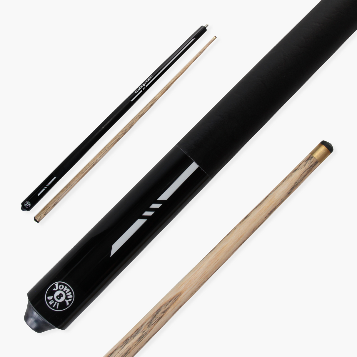 Jonny 8 Ball 57 Inch 2 Piece RISS Pool Cue 8.5mm Elk Master Tip - Interchangeable Shaft