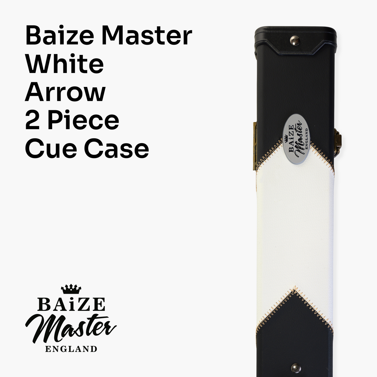 Baize Master Deluxe ARROW 2 Piece Snooker Pool Cue Case with Matching Colour Interior Baize Master